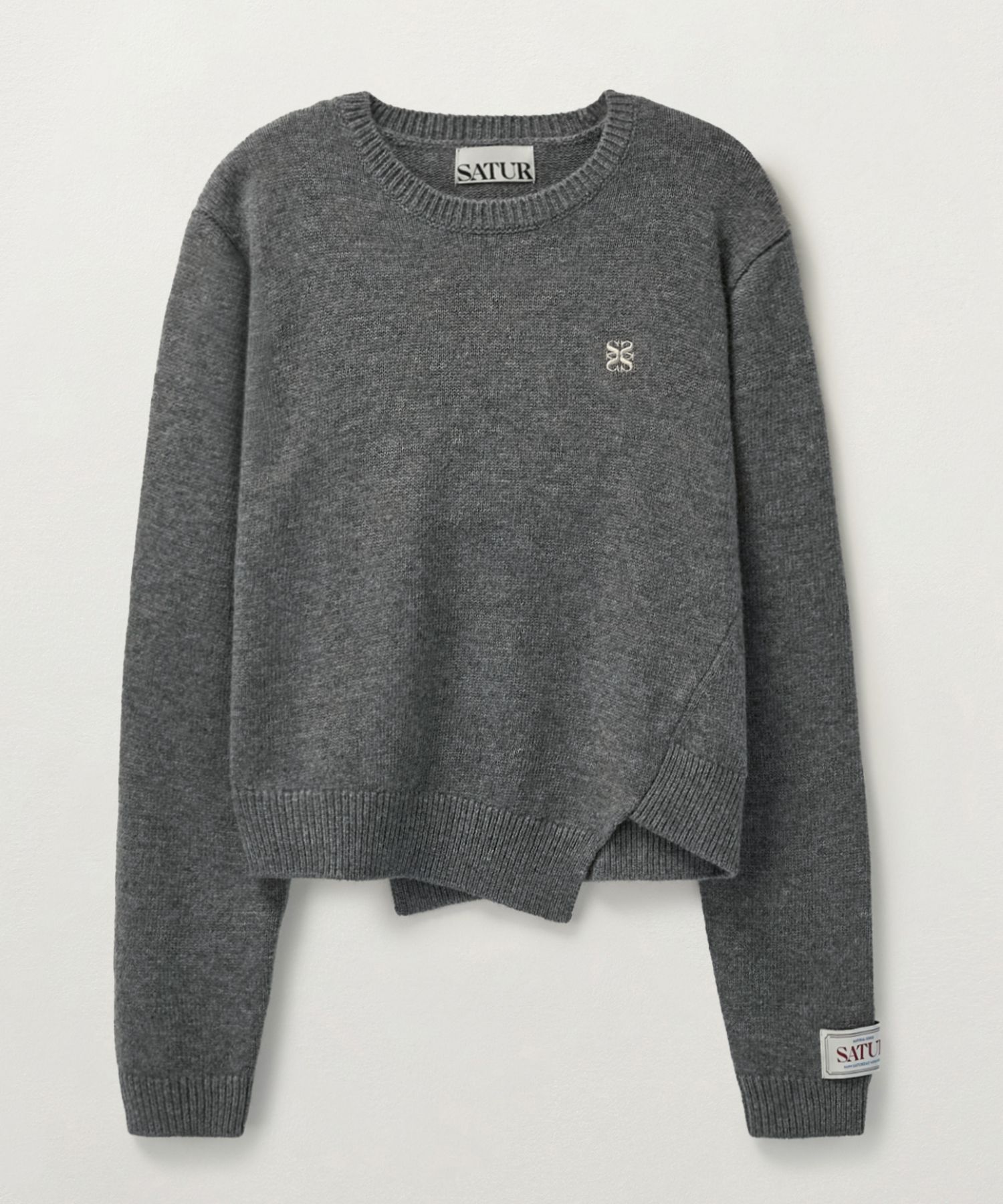 ニット・セーター SATUR Dublin Unbalanced Cashmere Blend Knit NA1014 MUSINSA | SATUR Dublin Unbalanced Cashmere Blend Knit