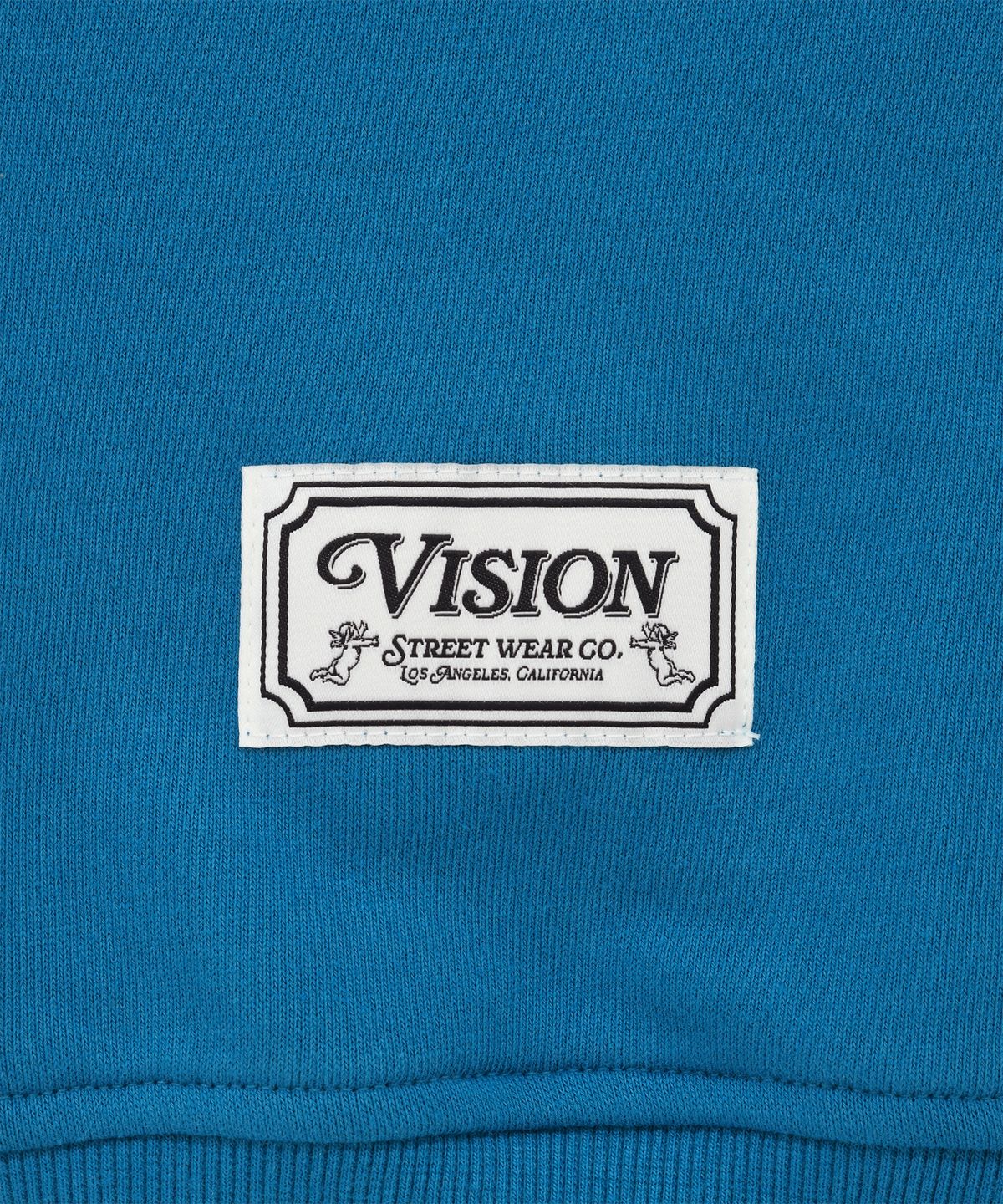 비전스트릿웨어(VISION STREETWEAR) VSW Wording Half Zip Up Turkish Blue