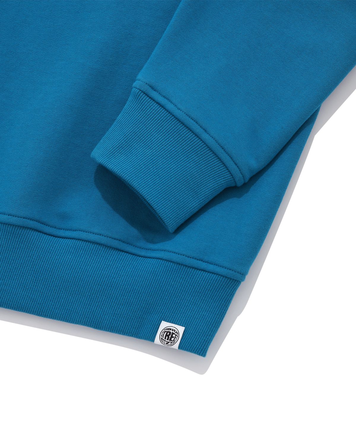 비전스트릿웨어(VISION STREETWEAR) VSW Wording Half Zip Up Turkish Blue