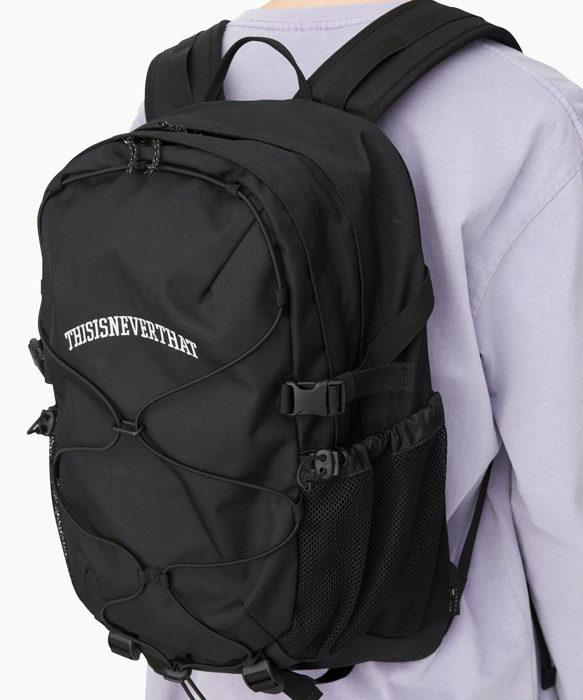 디스이즈네버댓(THISISNEVERTHAT) Arch-Logo Backpack 26 Black