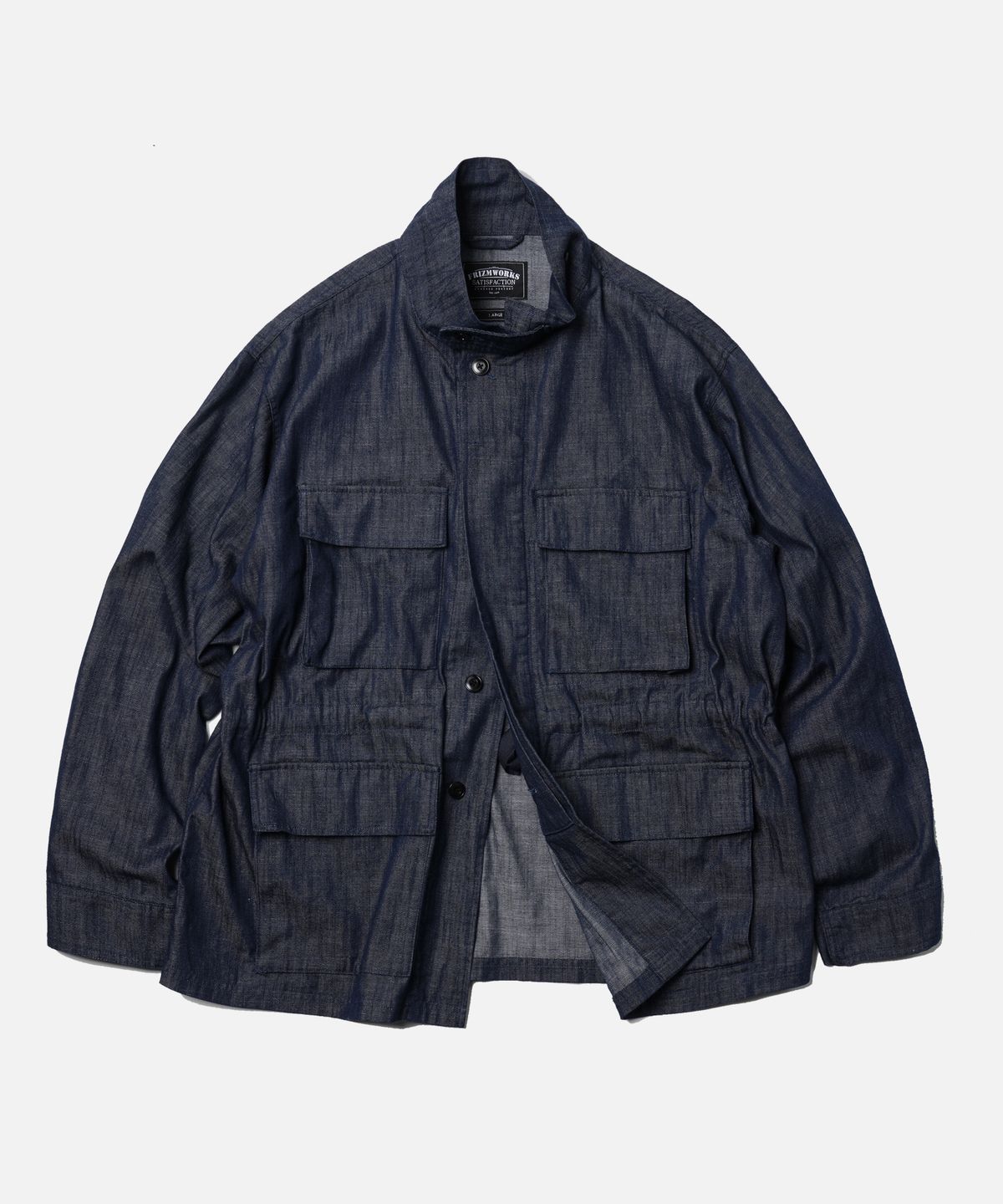 프리즘웍스(FRIZMWORKS) DENIM OVERSIZED BDU JACKET _ INDIGO