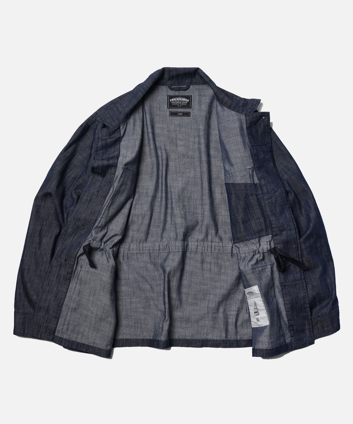프리즘웍스(FRIZMWORKS) DENIM OVERSIZED BDU JACKET _ INDIGO