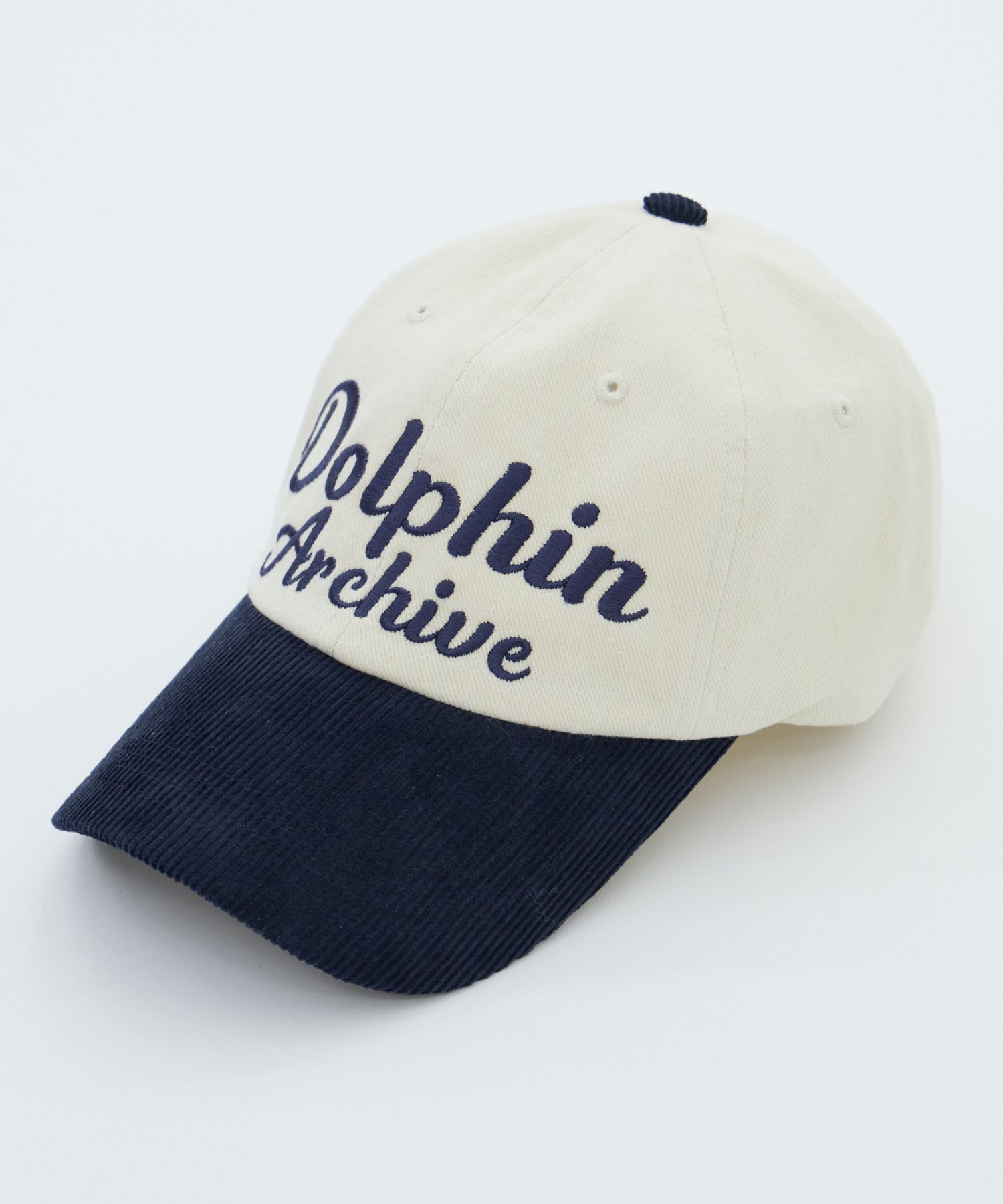 MUSINSA | WAI KEI Dolphin Archives Two Tone Ball Cap Navy