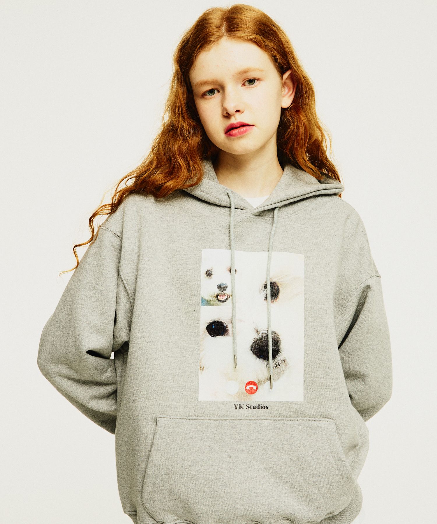 MUSINSA | WAI KEI Maltese facetime hoodie gray