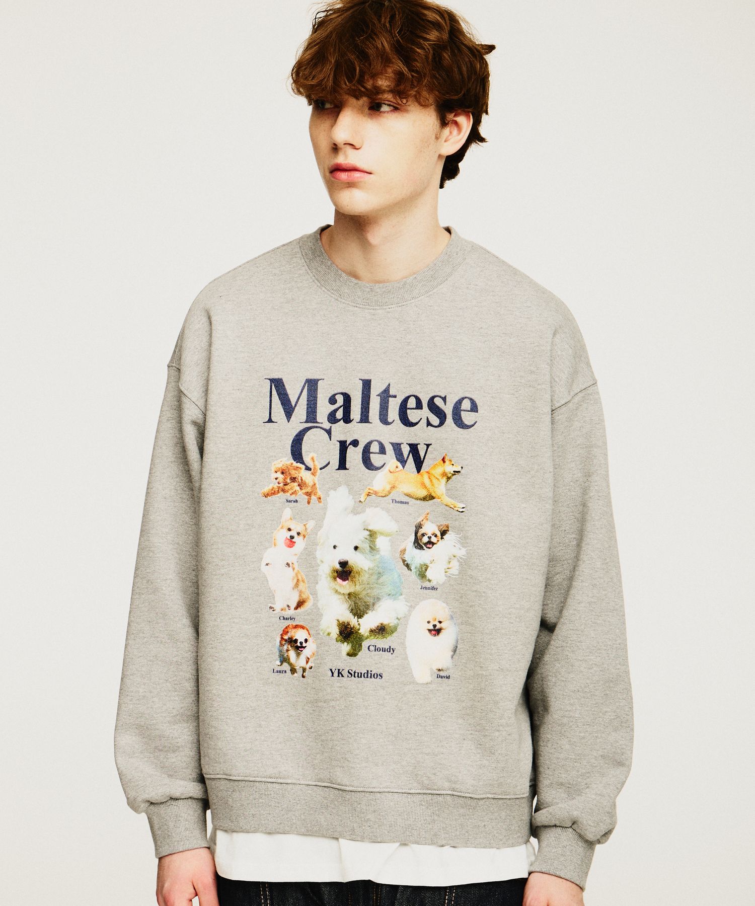 さらに100円引き◆Wai Kei◆Maltese GOOREUM Nag Sweatshirt WAIKEI☆Maltese archive sweatshirts (Wai Kei/スウェット