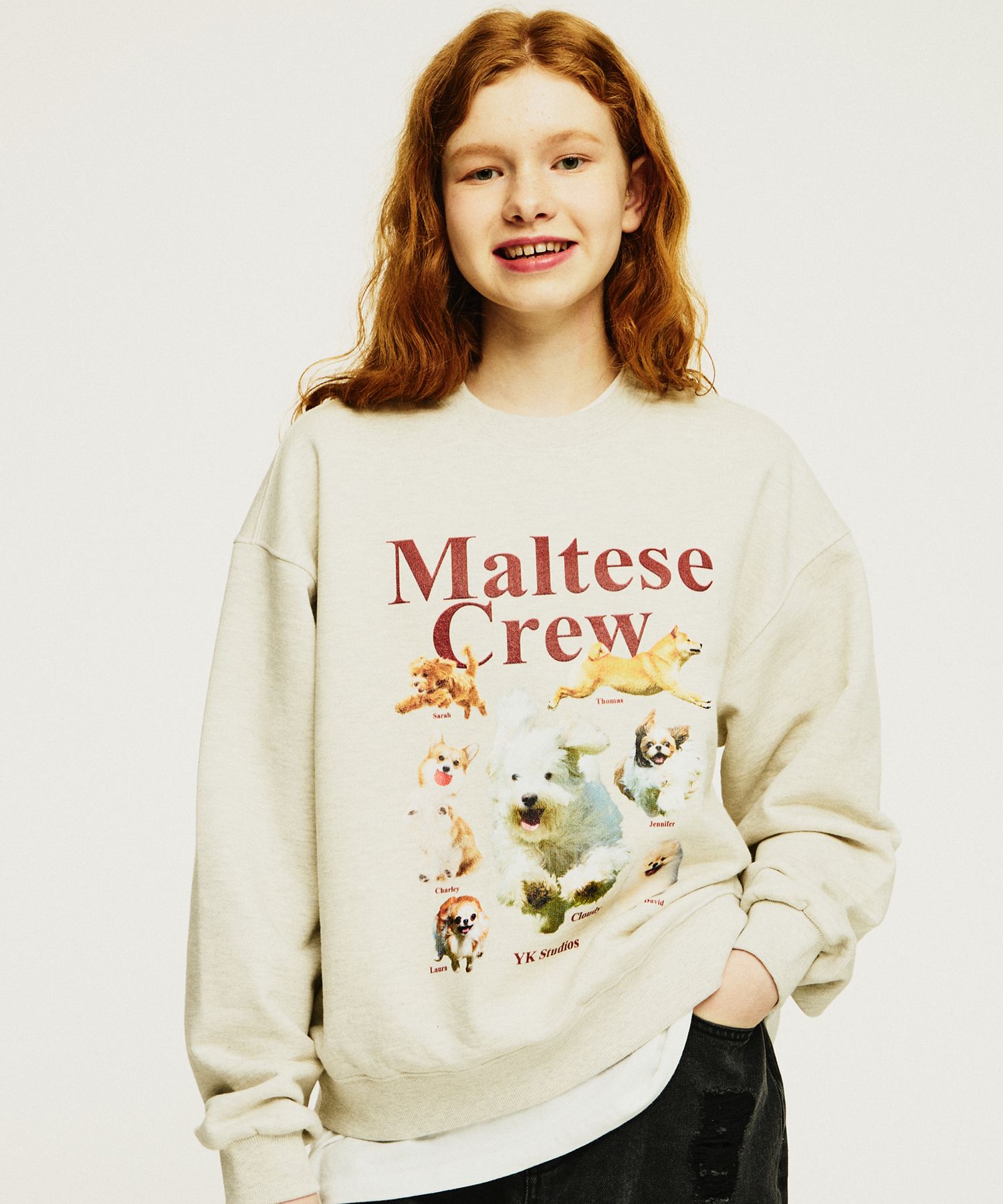 Wai KeiのMaltese Cloud Raglan Sweatshirt 全4色 Designer fashion, Seoul-fully created | W Concept