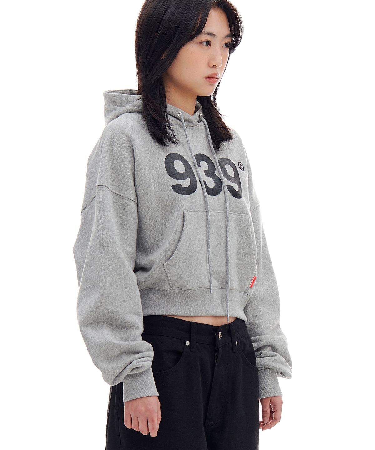 아카이브 볼드(ARCHIVE BOLD) 939 LOGO CROP HOOD (GRAY)