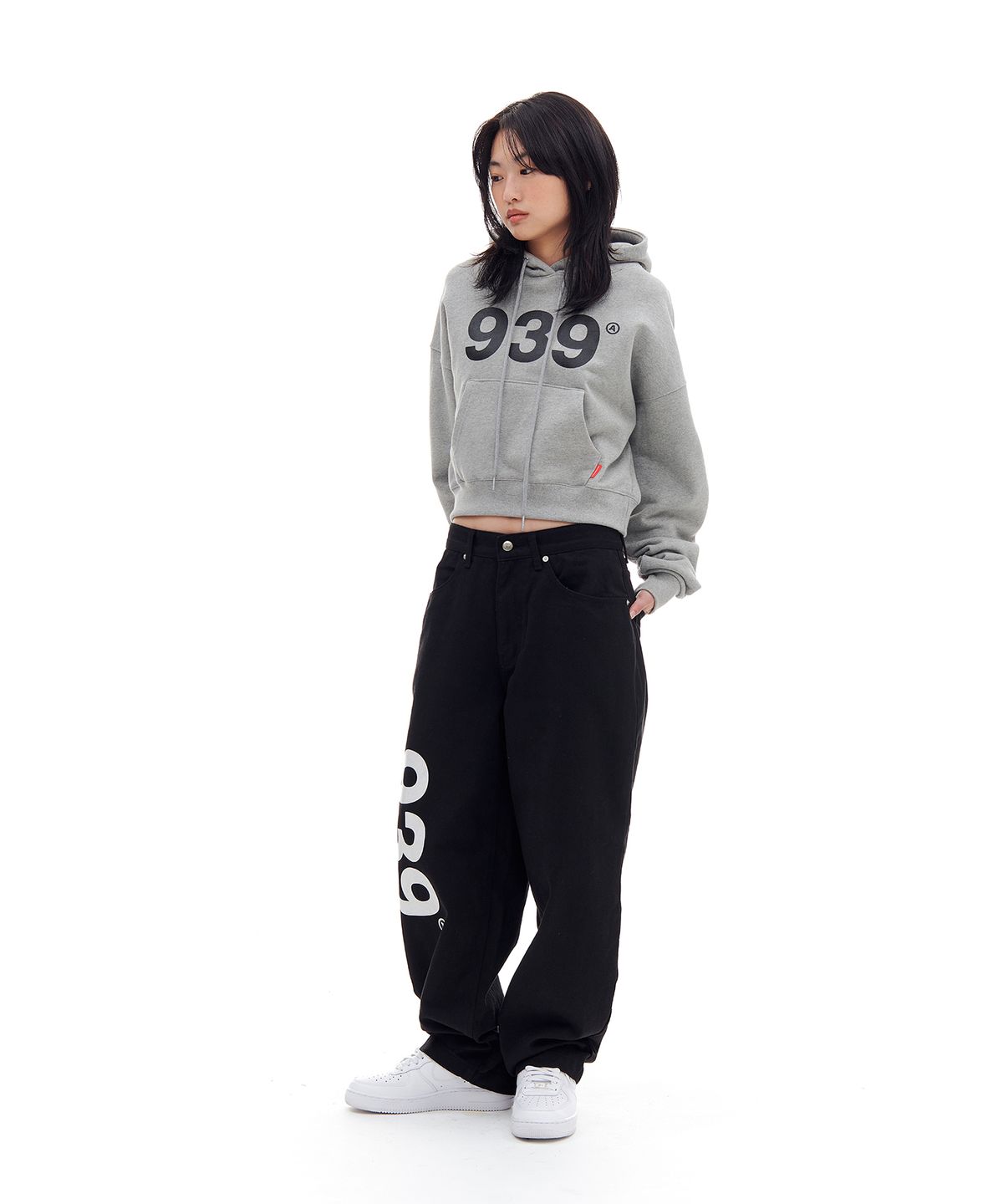 아카이브 볼드(ARCHIVE BOLD) 939 LOGO CROP HOOD (GRAY)