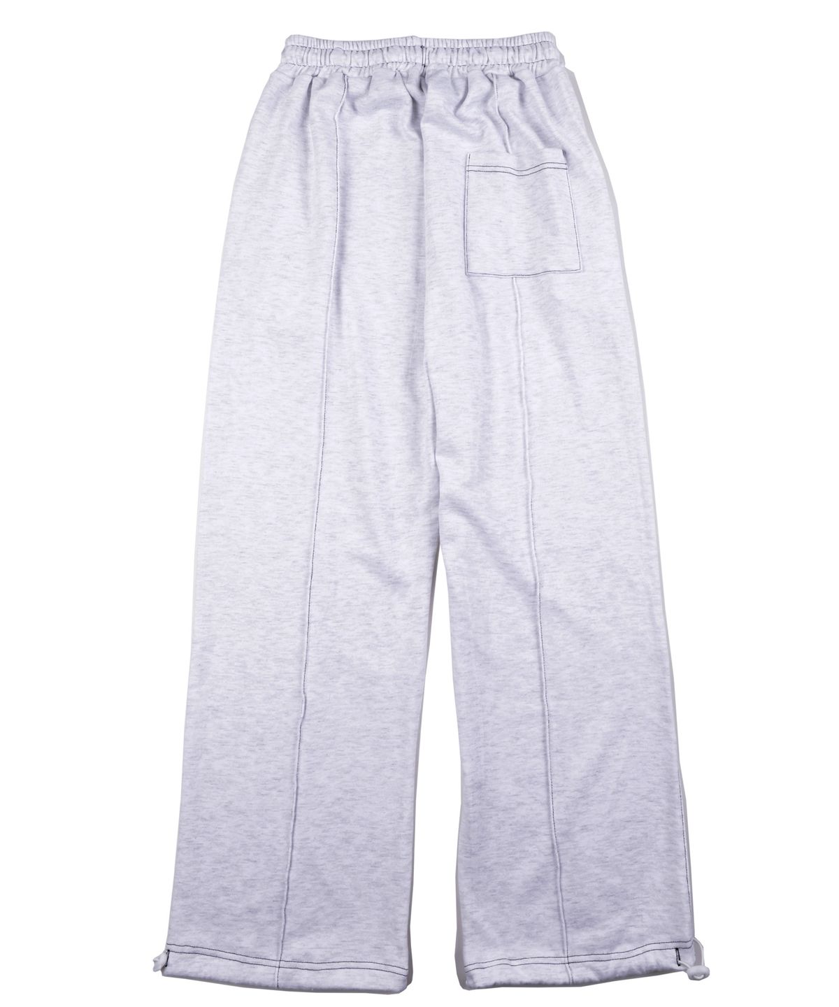 피스메이커(PIECE MAKER) STITCH CIRCLE LOGO SWEAT PANTS (WHITE MELANGE)
