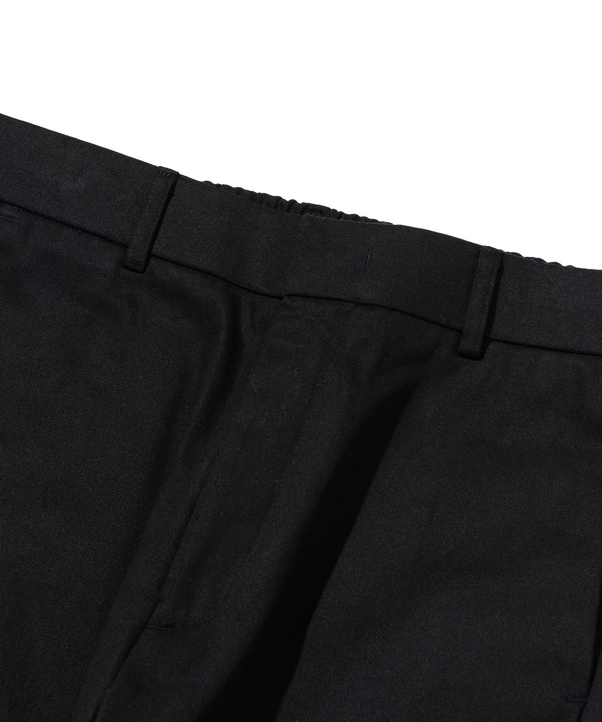 니티드(KNITTED) [Knitted X BDKD] 커브드 와이드 치노 팬츠 BLACK