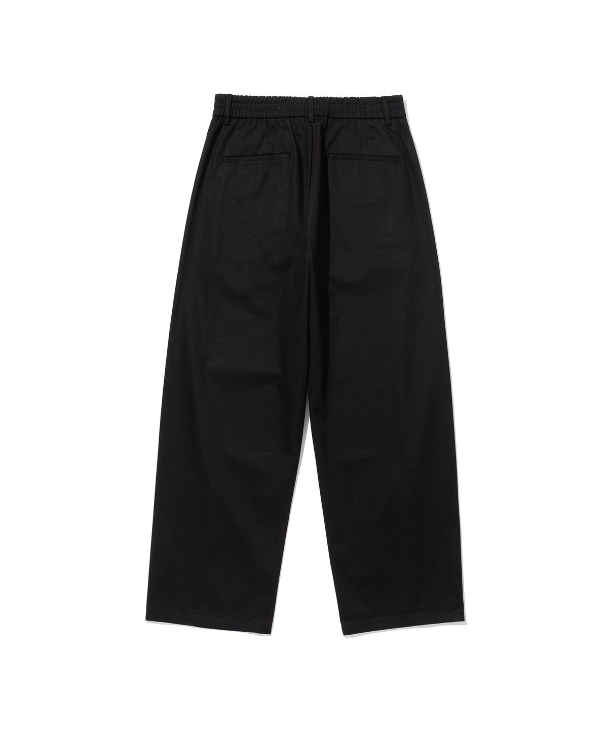 니티드(KNITTED) [Knitted X BDKD] 커브드 와이드 치노 팬츠 BLACK