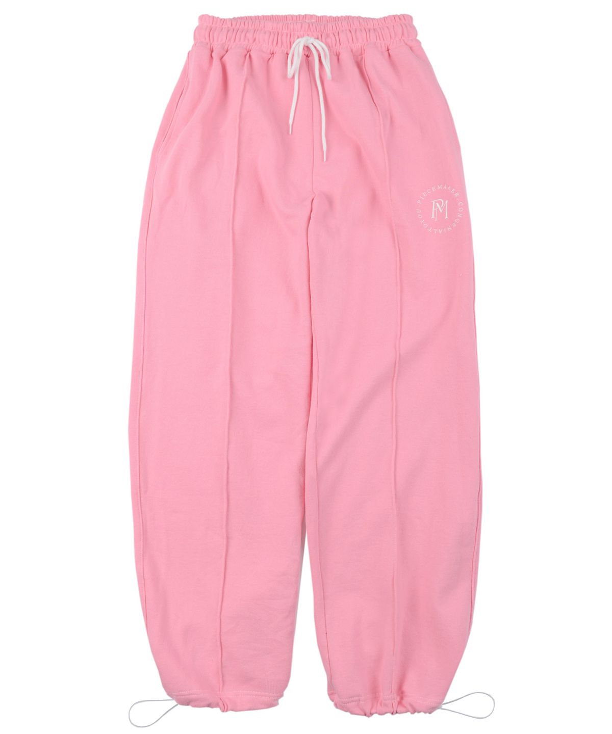 피스메이커(PIECE MAKER) STITCH CIRCLE LOGO SWEAT PANTS (PINK)