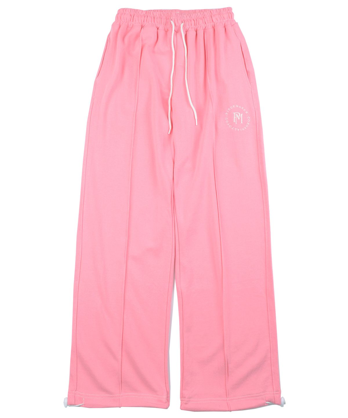 피스메이커(PIECE MAKER) STITCH CIRCLE LOGO SWEAT PANTS (PINK)
