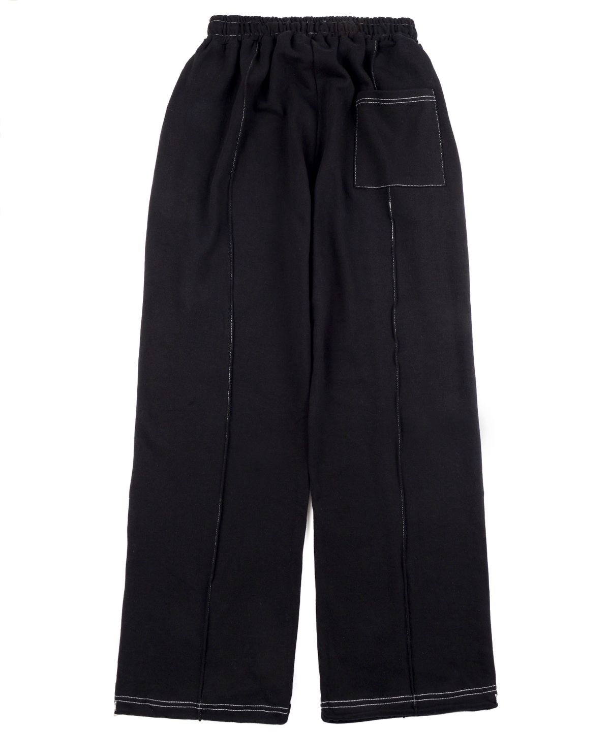 피스메이커(PIECE MAKER) STITCH CIRCLE LOGO SWEAT PANTS (BLACK)