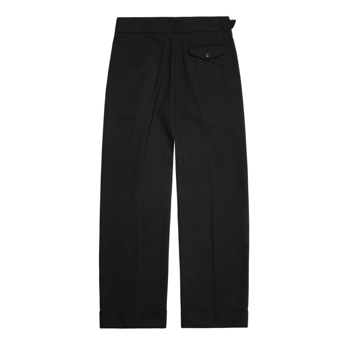 솔티(SORTIE) Two Pleats Side Trousers (Black)