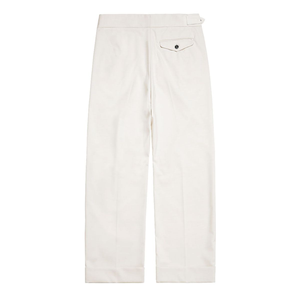 솔티(SORTIE) Two Pleats Side Trousers (Ivory)