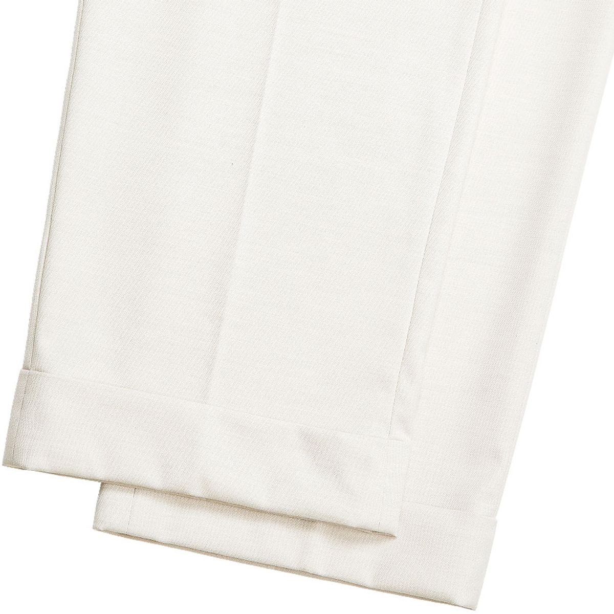 솔티(SORTIE) Two Pleats Side Trousers (Ivory)