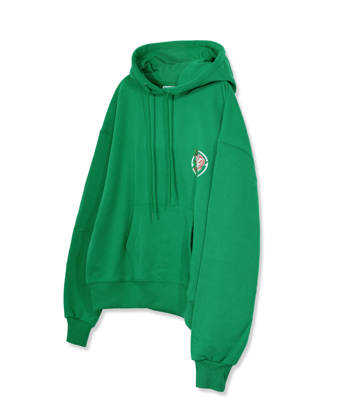 벌스원(VERSE ONE) FLOWER SYMBOL LOGO PULLOVER HOODIE GREEN