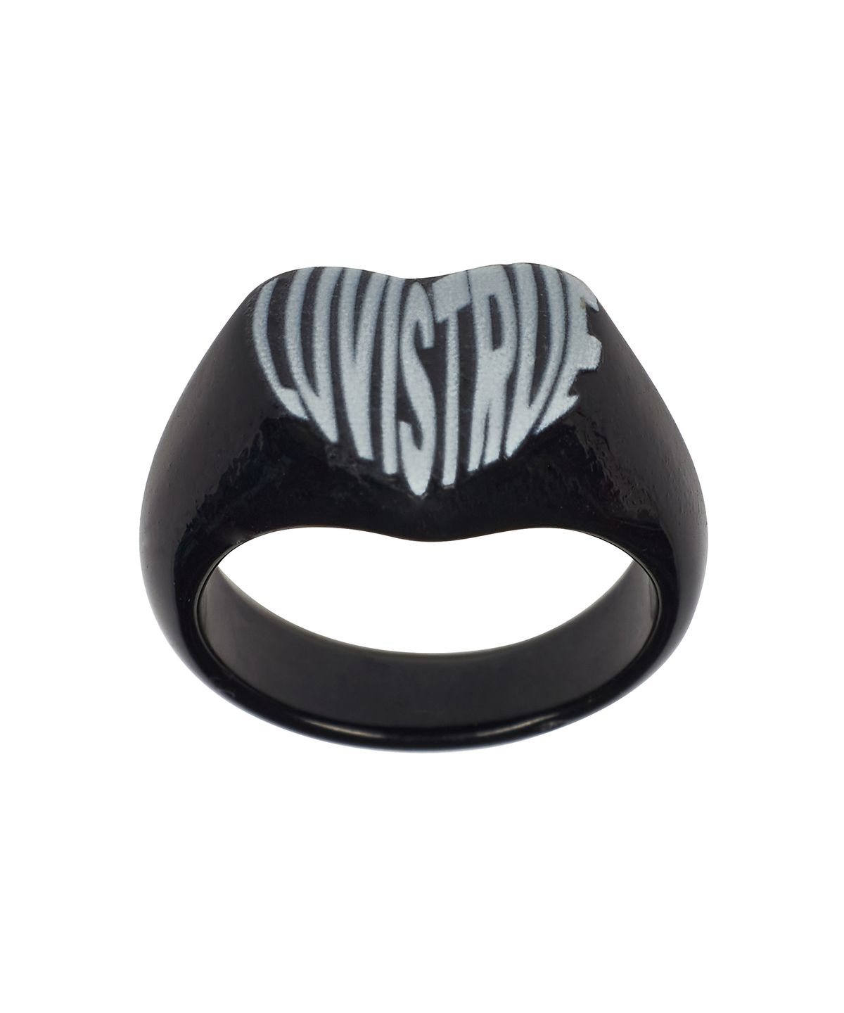 러브이즈트루(LUVISTRUE) MZ LOGO RING(BLACK)