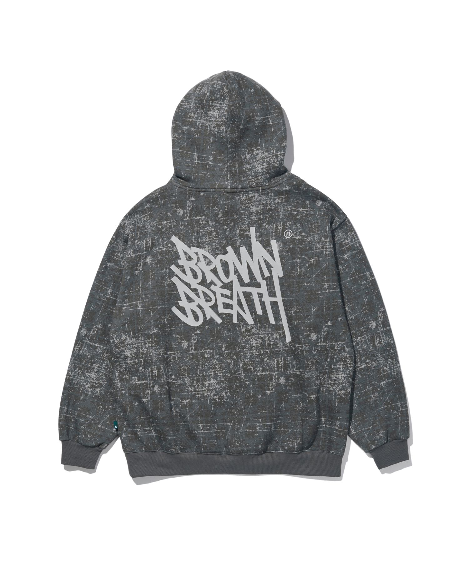 【BROWNBREATH】24FW PIGMENT TAG HOODIE TAG PIGMENT HOODIE - BLUE - Brownbreath Online Store