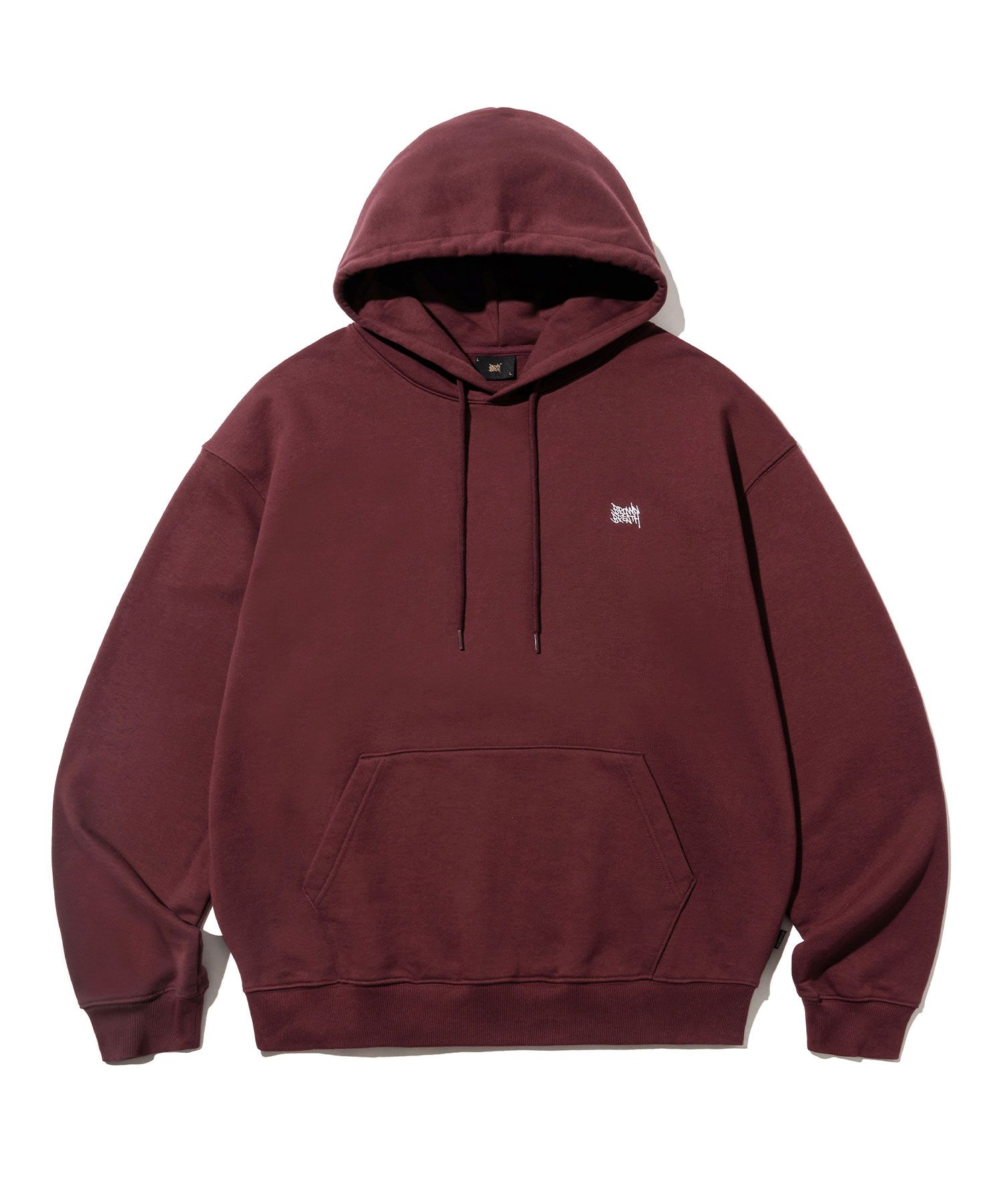 MUSINSA | BROWNBREATH TAG OG HOODIE - BURGUNDY