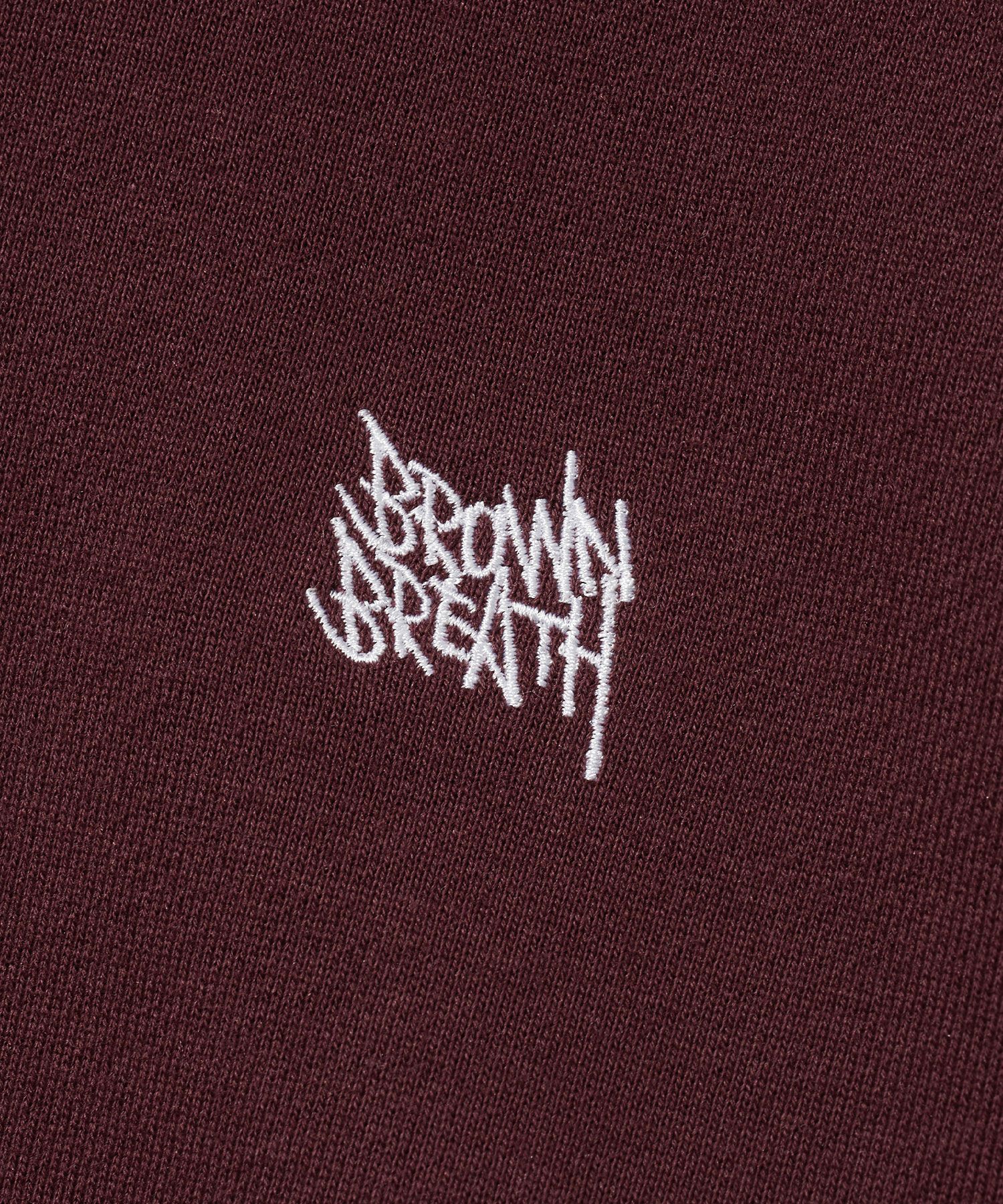 MUSINSA | BROWNBREATH TAG OG HOODIE - BURGUNDY
