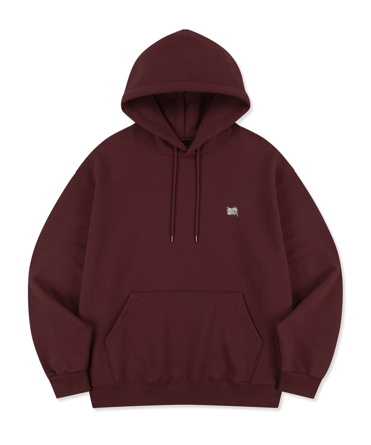 브라운브레스(BROWNBREATH) TAG OG HOODIE - BURGUNDY