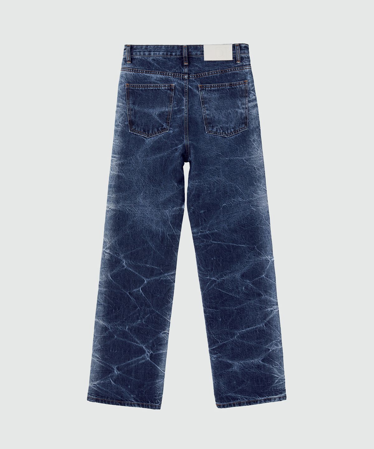 데케트(DECET) Bleach & Crinkle Washed Jeans DCPT019Side