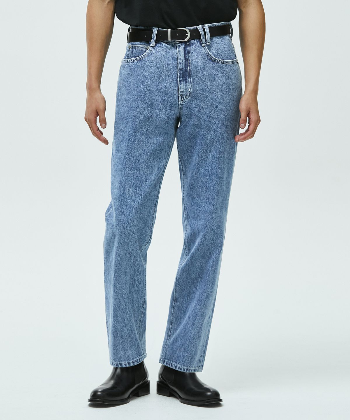 데케트(DECET) Essential Regular Straight Jeans DCPT012LightBlue