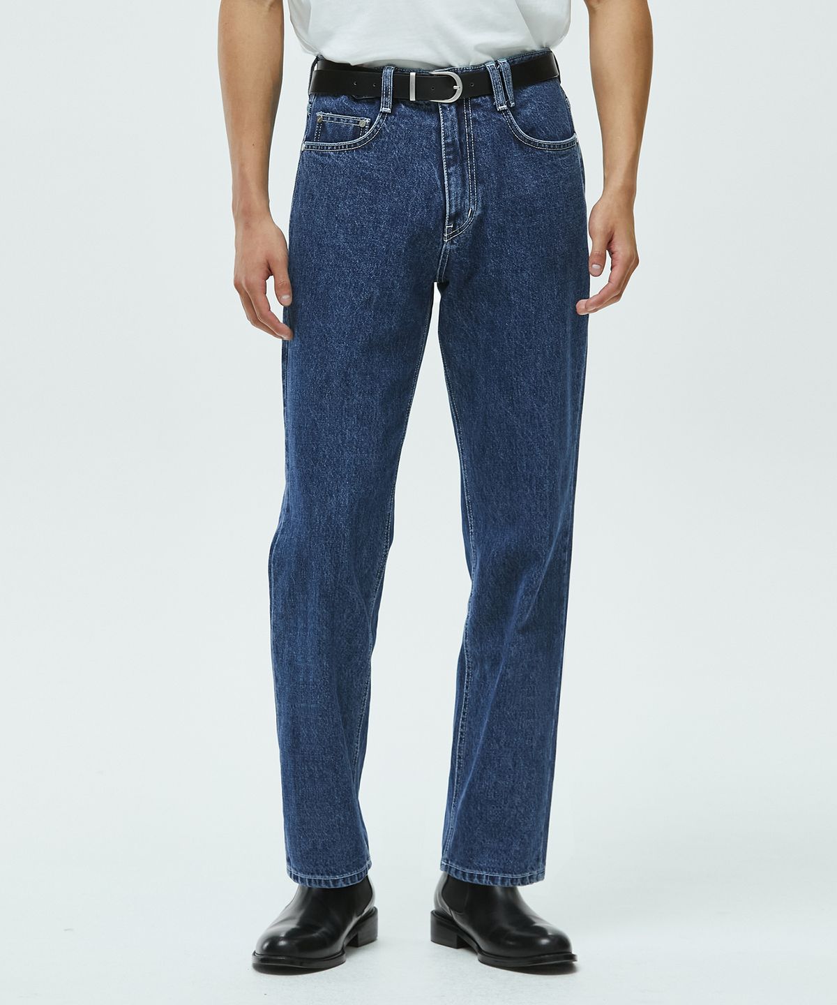 데케트(DECET) Essential Regular Straight Jeans DCPT012Blue