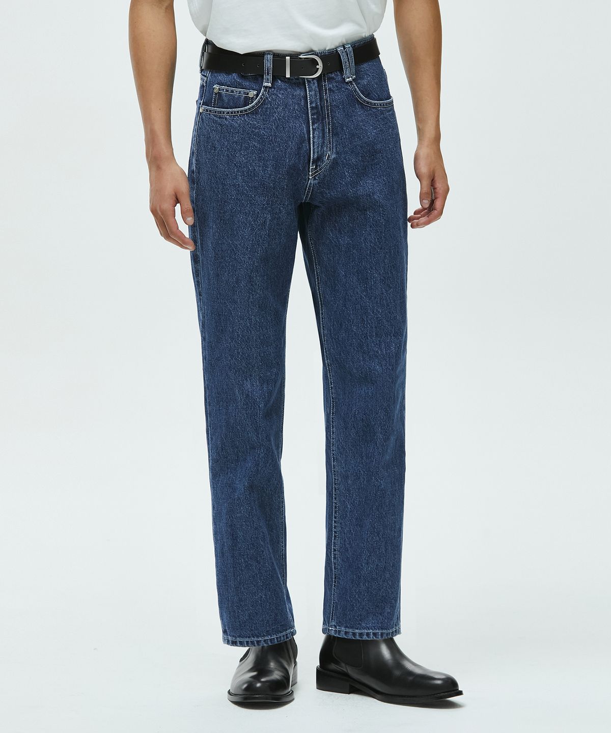 데케트(DECET) Essential Regular Straight Jeans DCPT012Blue