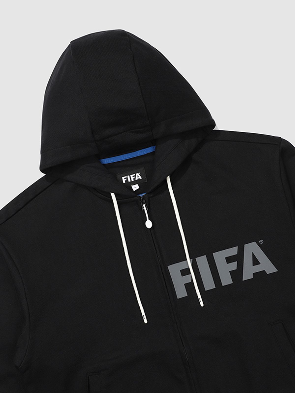 피파 1904(FIFA 1904) 에센셜 풋볼 집업 블랙(FF23HZ06U_160)