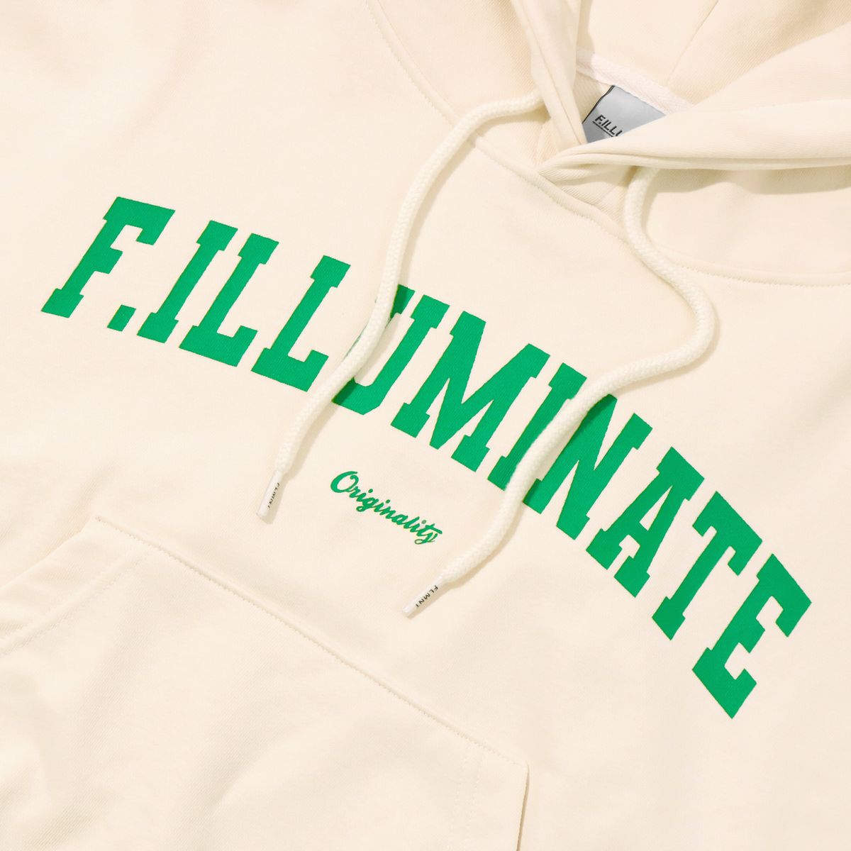 필루미네이트(FILLUMINATE) (W)아치 크롭 후디-크림