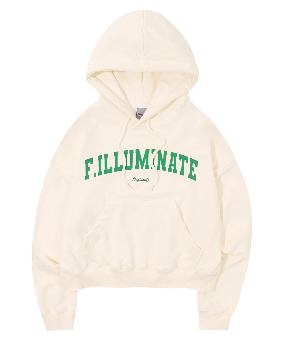 필루미네이트(FILLUMINATE) (W)아치 크롭 후디-크림