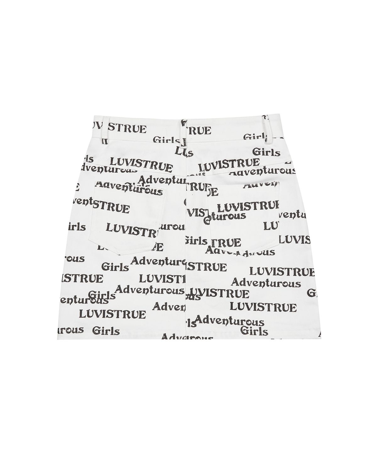 러브이즈트루(LUVISTRUE) MZ ADVENTUROUS GLITTER SKIRT(WHITE)