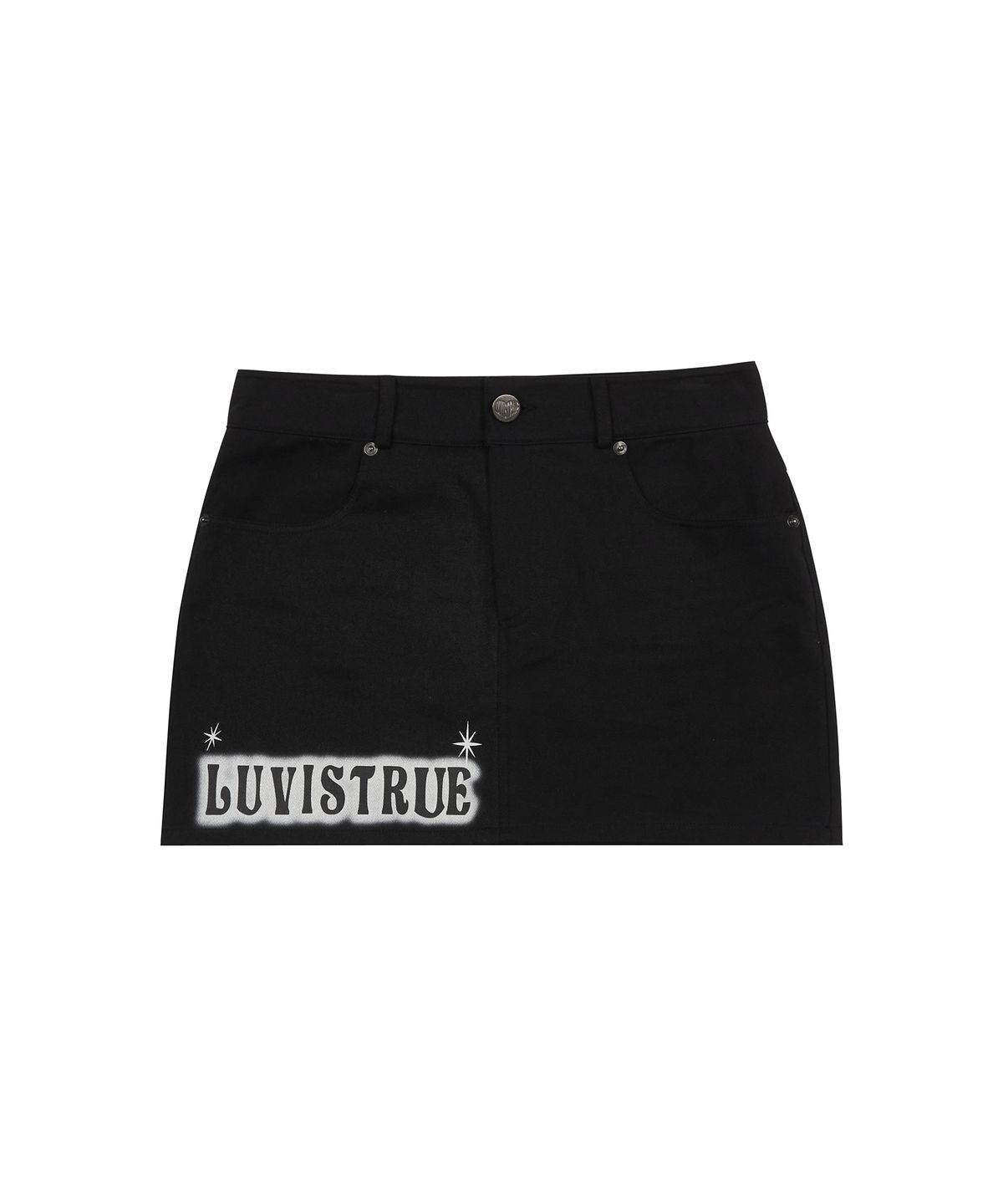 러브이즈트루(LUVISTRUE) MZ LOW LISE SKIRT(BLACK)