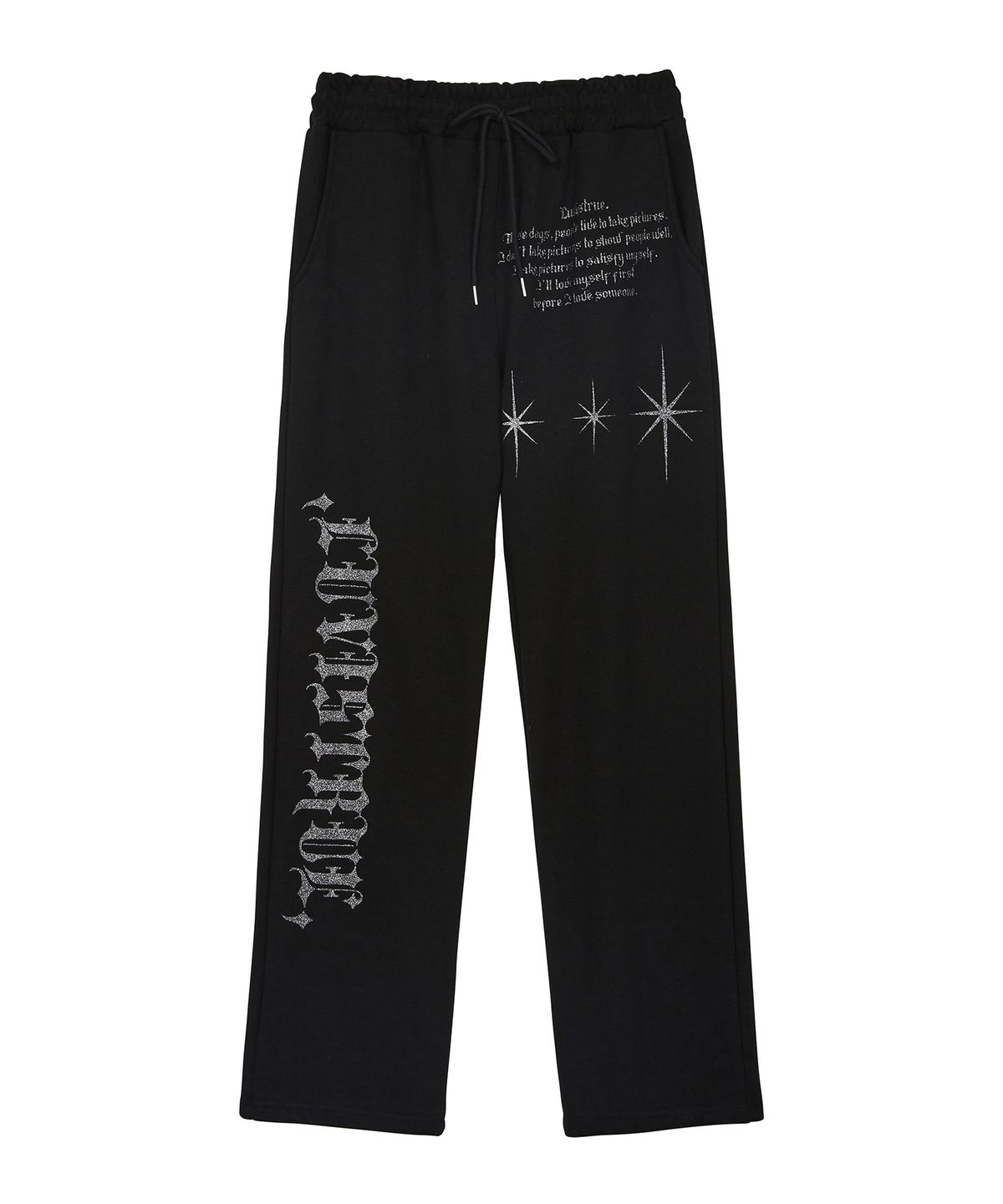 러브이즈트루(LUVISTRUE) MZ STAR GLITTER PANTS(BLACK)