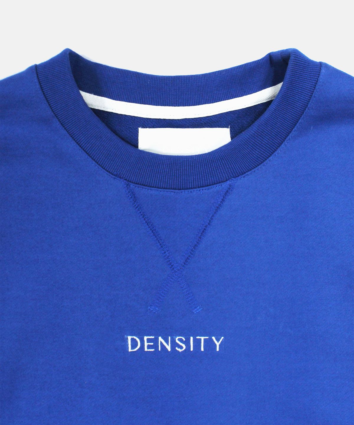 덴시티(DENSITY) 로고타입 스웻셔츠_코발트 블루