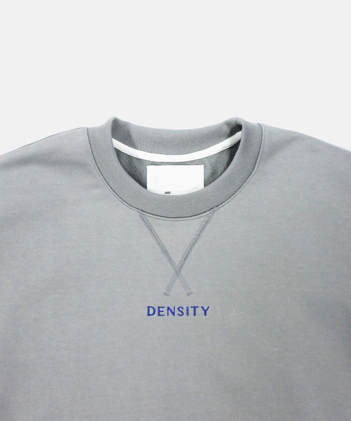 덴시티(DENSITY) 로고타입 스웻셔츠_라이트 그레이