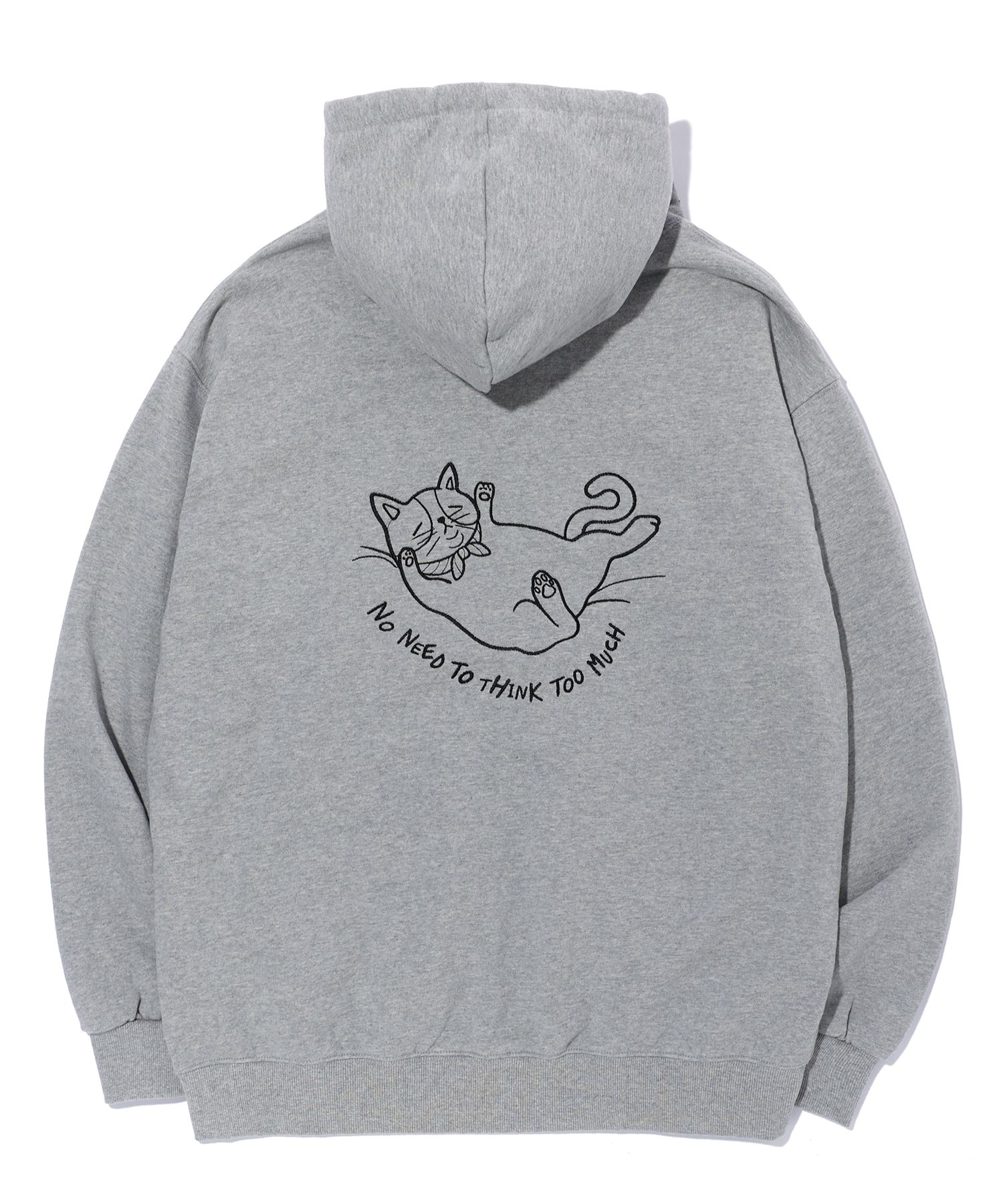 MUSINSA | CPGN STUDIO No Need To' Embroidered Zip-up Hoodie Gray