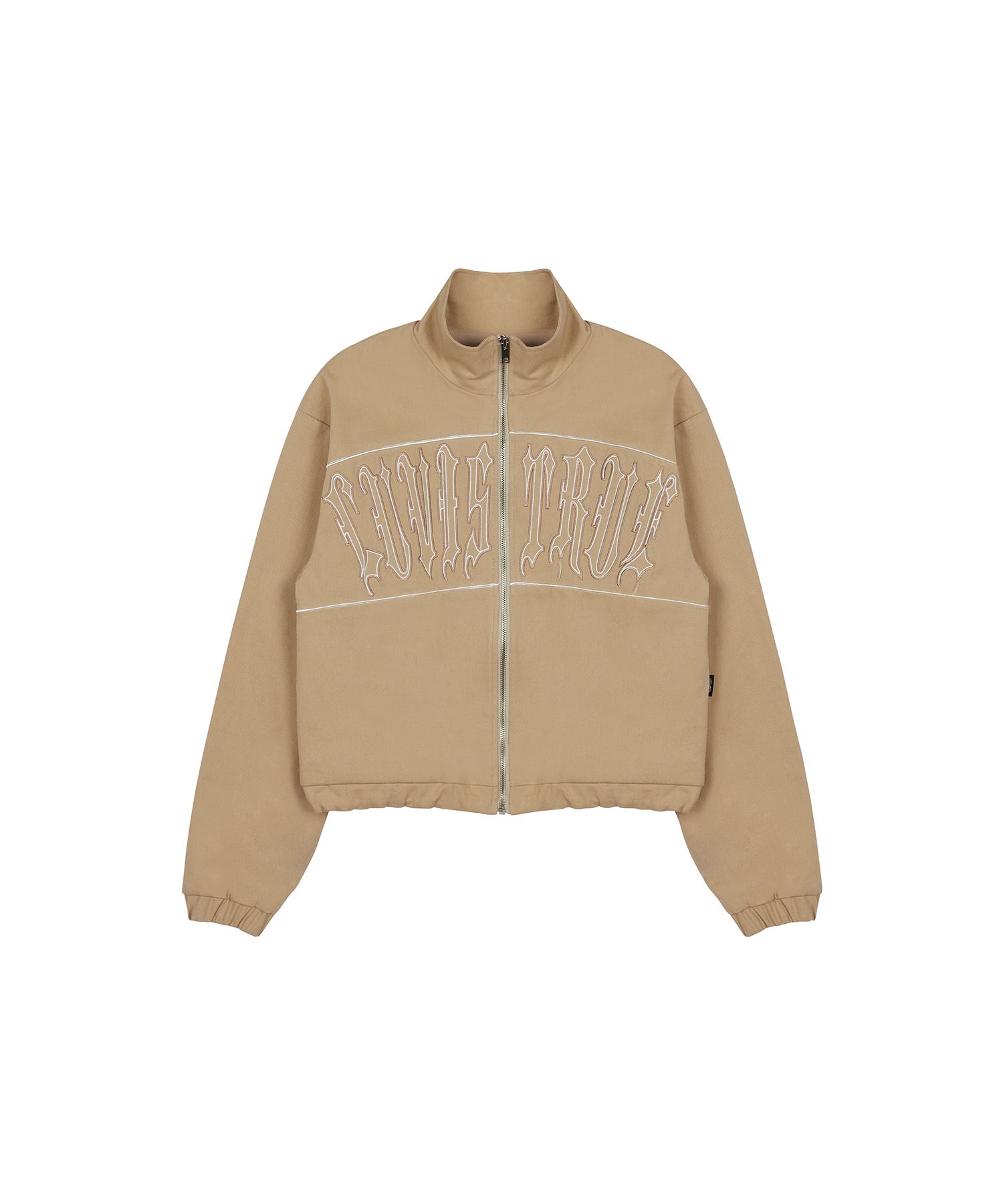 ☆人気☆【LUV IS TRUE】☆MZ CROP STADIU.M☆ジャケット☆ MUSINSA公式 | LUV IS TRUE MZ CROP STADIUM (BEIGE)