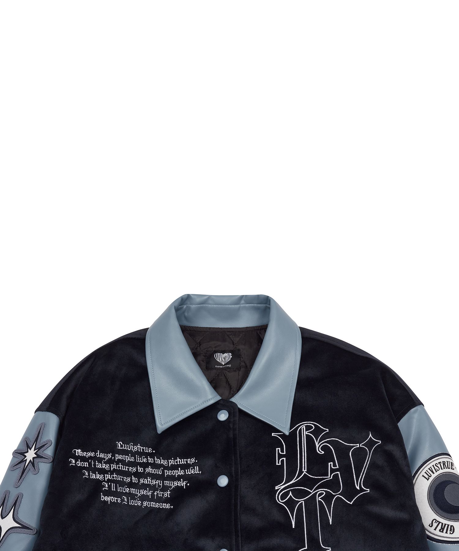 専門店では | MUSINSA LUV JACKET_BLUE VARSITY LVT MZ TRUE IS ジャケット・アウター