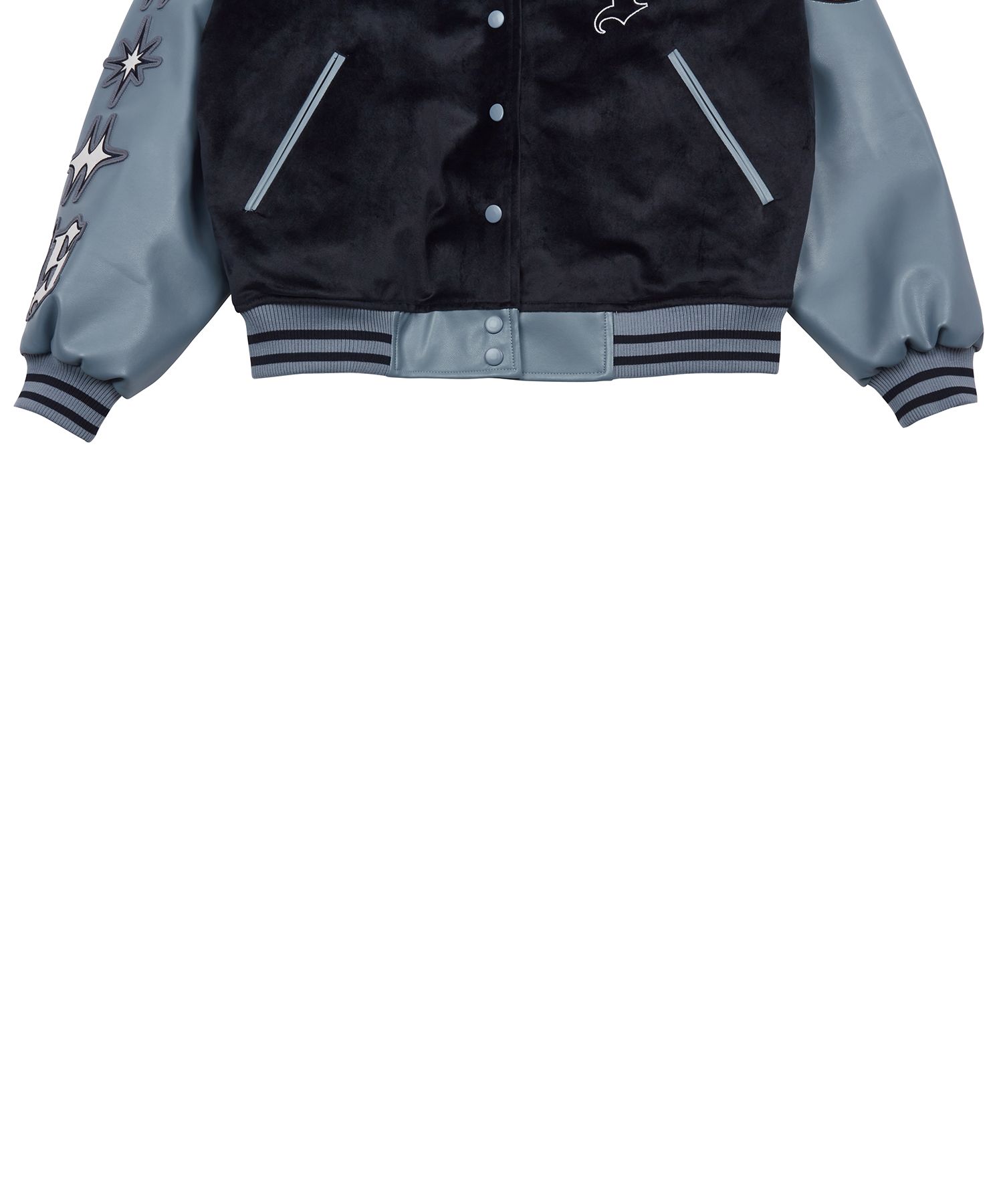 MUSINSA | LUV IS TRUE MZ LVT VARSITY JACKET_BLUE