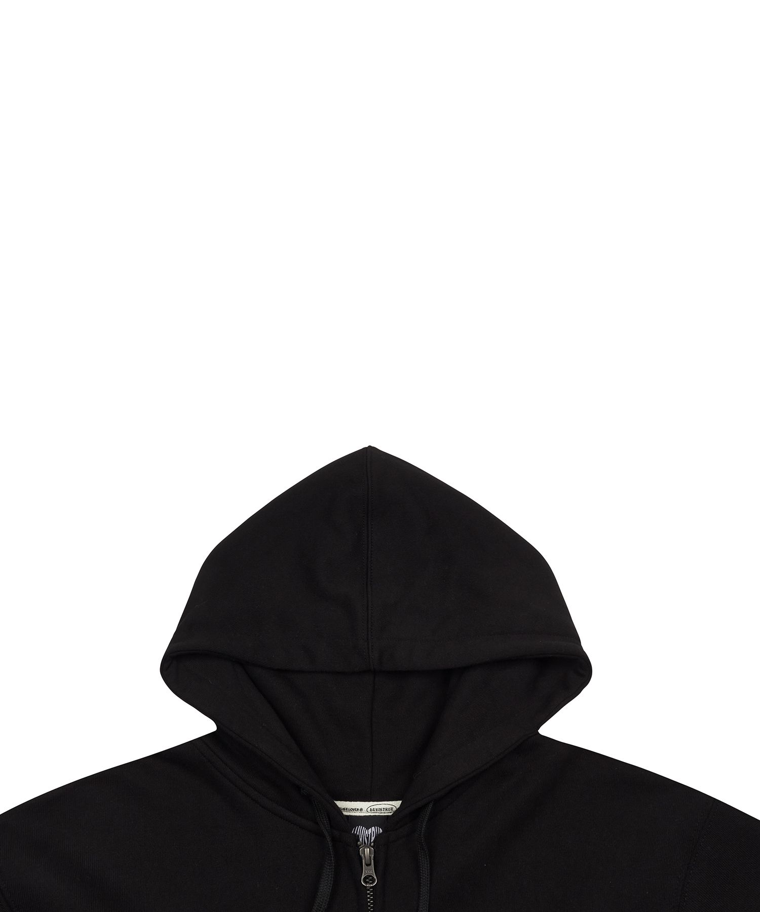 トップス LUVISTRUE MZ 2-WAY GLITTER HOOD ZIP UP MZ 2-WAY GLITTER HOOD ZIP UP (BLACK) - LUVISTRUE | 60