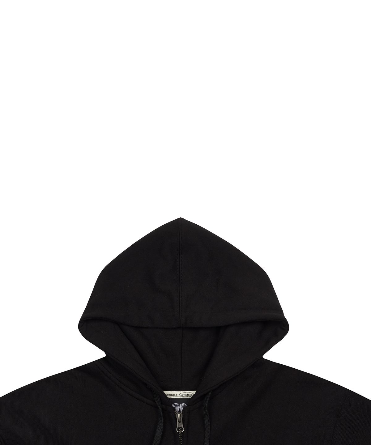 러브이즈트루(LUVISTRUE) MZ 2-WAY GLITTER HOOD ZIP UP(BLACK)
