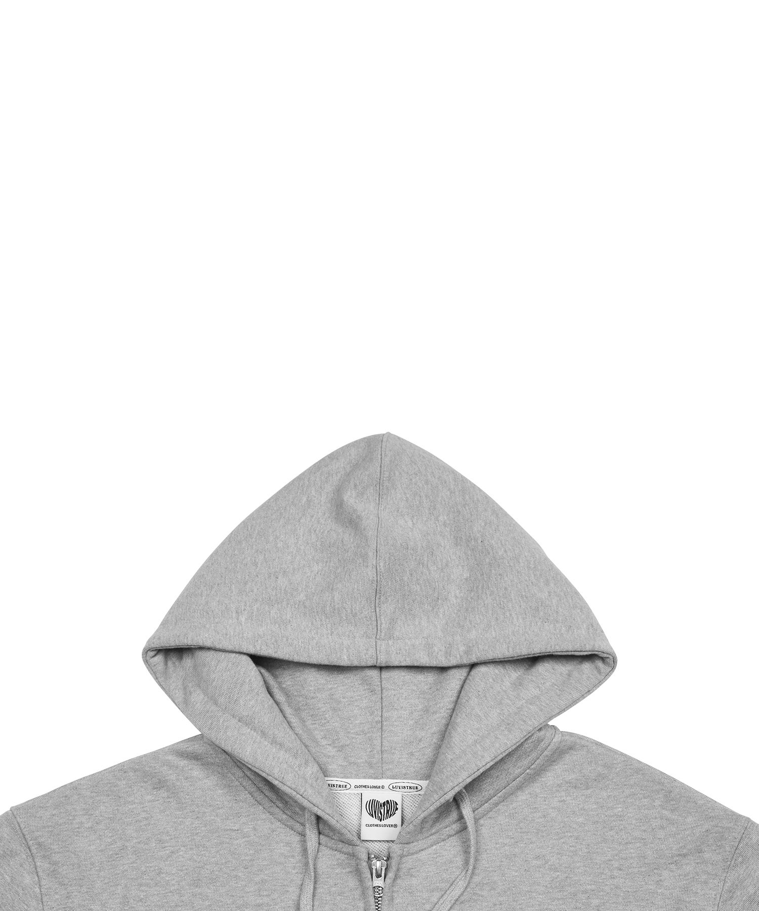 MUSINSA公式 | LUV IS TRUE MZ 2-WAY GLITTER HOOD ZIP UP (GRAY)