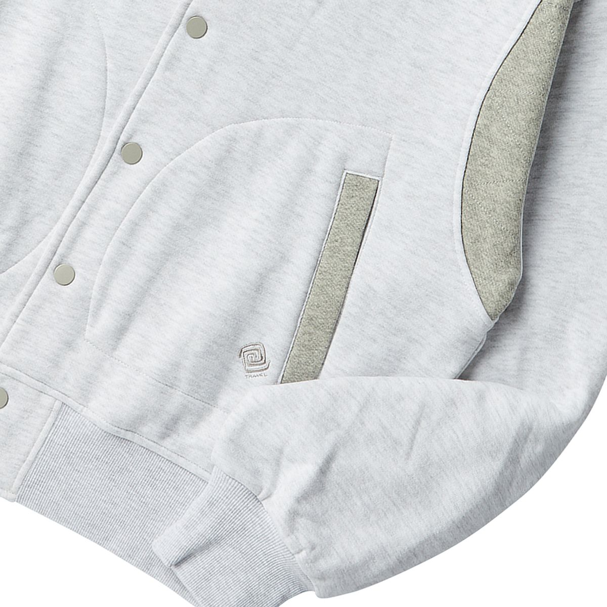 트래블(TRAVEL) 스카우트 바시티 스웨트-자켓 헤더 그레이