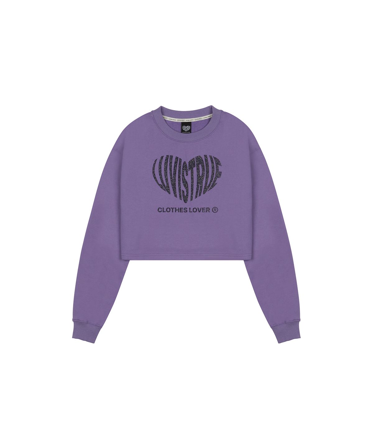 러브이즈트루(LUVISTRUE) MZ GLITTER LOGO MTM(PURPLE)