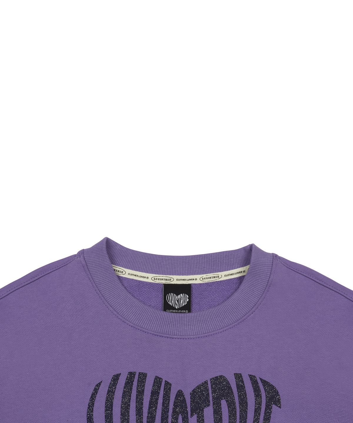 러브이즈트루(LUVISTRUE) MZ GLITTER LOGO MTM(PURPLE)
