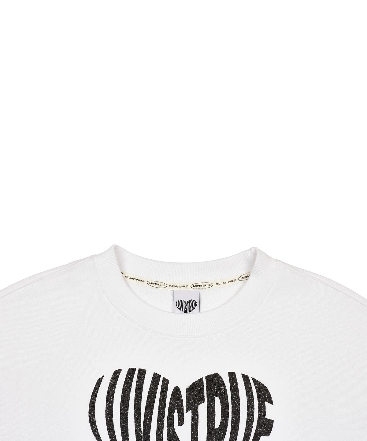 러브이즈트루(LUVISTRUE) MZ GLITTER LOGO MTM(WHITE)